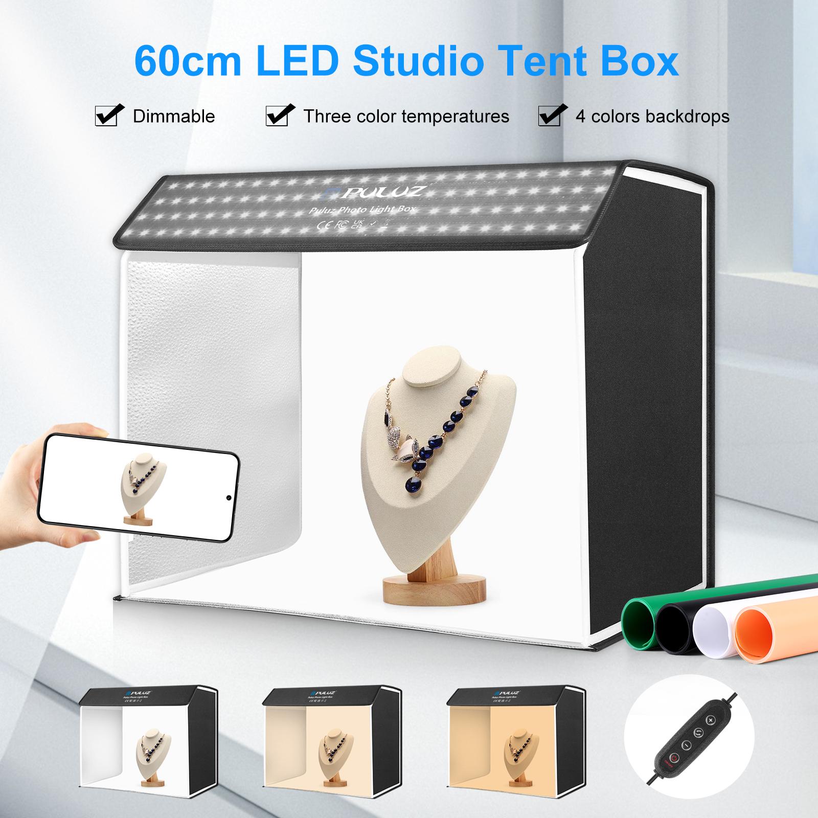 Photography Lighting And Backdrop Kits - PULUZ-caja de luz de estudio fotográfico