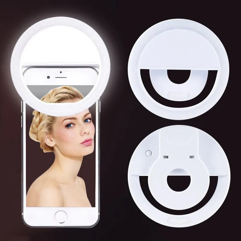 Photography Lighting Ring - Anillo de luz LED recargable por