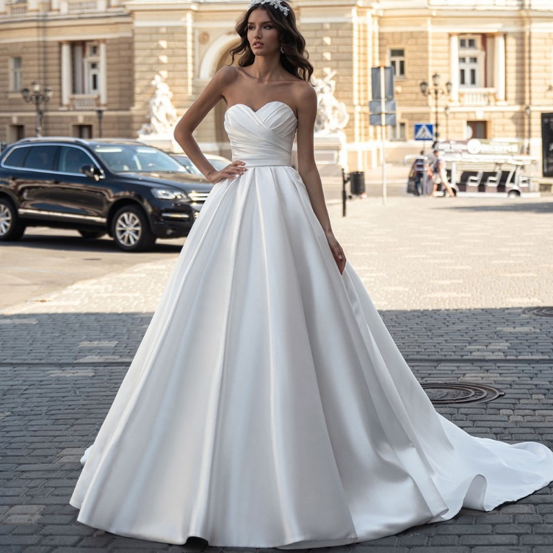 Photography Natural Lighting Basics - Vestido de novia ligero satinado, novedad