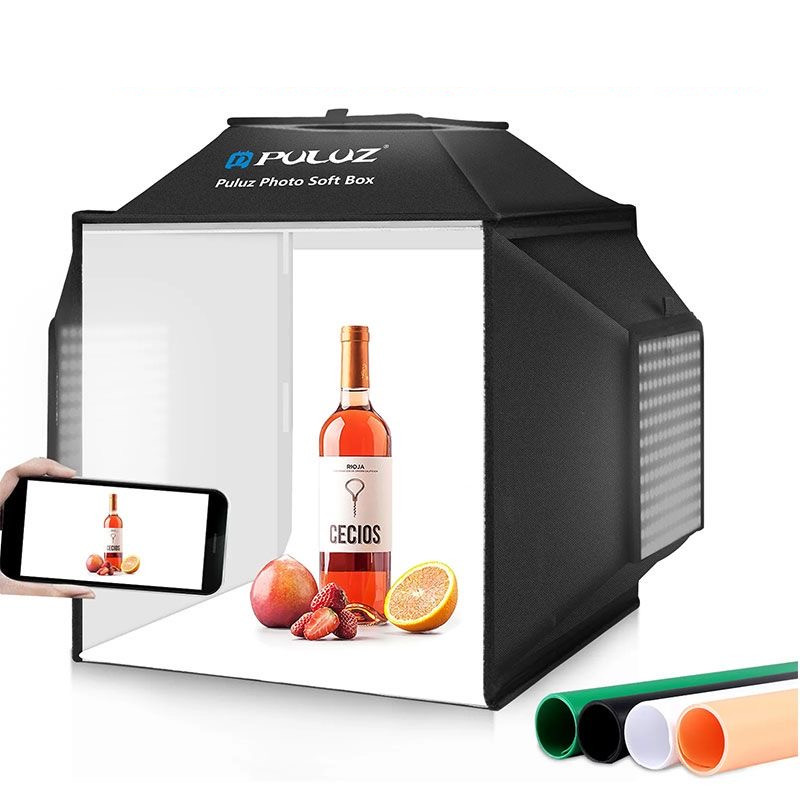 Photography Lighting And Backdrop Kits - Caja de luz plegable para estudio