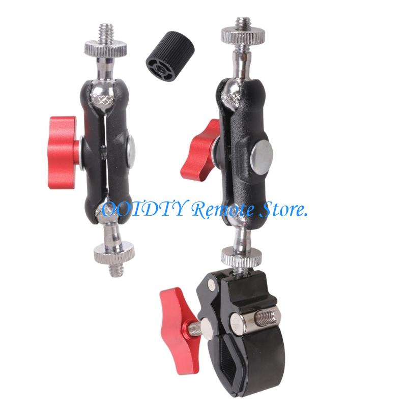 Photography Lighting Reference - Soporte abrazadera Metal portátil, adaptador tornillo