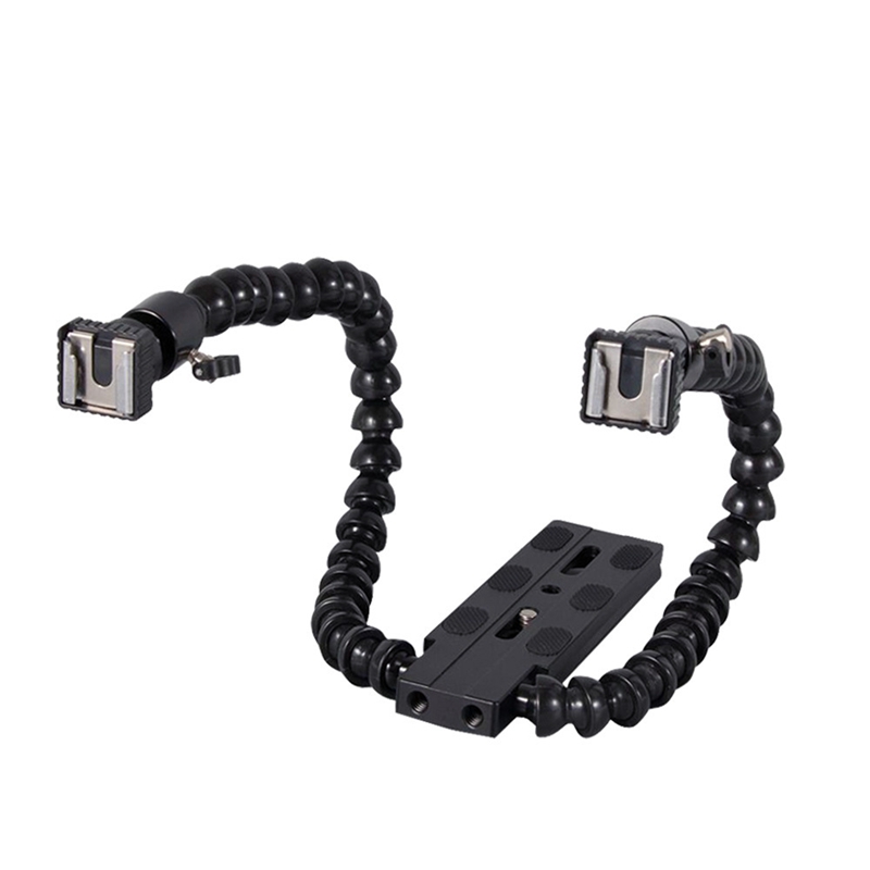 Macro Photography Lighting Kit - Soporte Flexible de doble brazo para