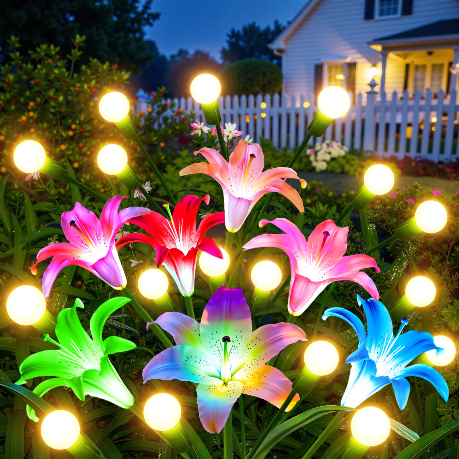 Flower Photography Led Lighting Pack - Paquete de 2/4 Luces Solares Mejoradas