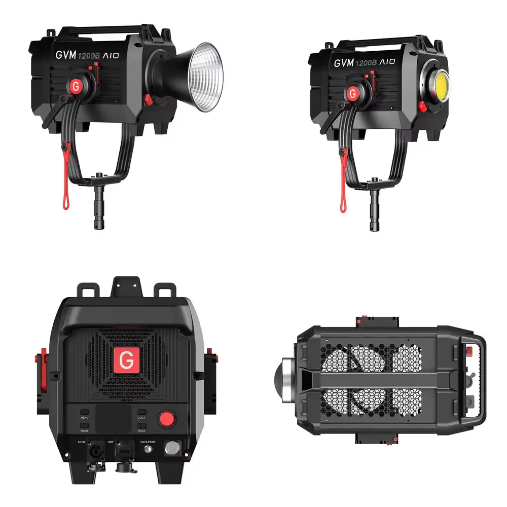 Photography Lighting Spotlight - GVM SD1200B AIO 1200W, Luz LED