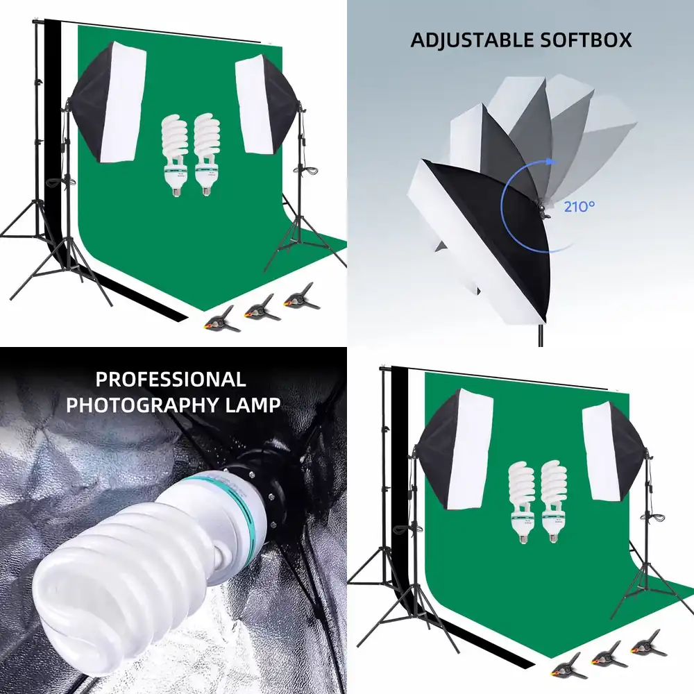 Photography Lighting And Backdrop Kits - Equipo de estudio fotográfico: Soporte de