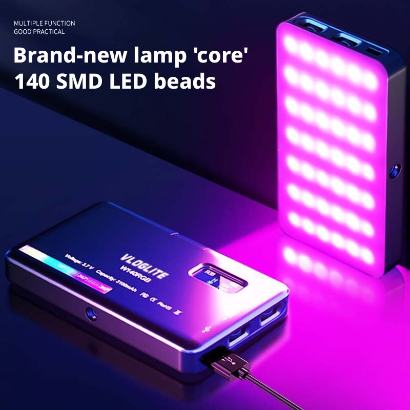 Photography Lighting Portable - Luz de Relleno RGB Móvil para