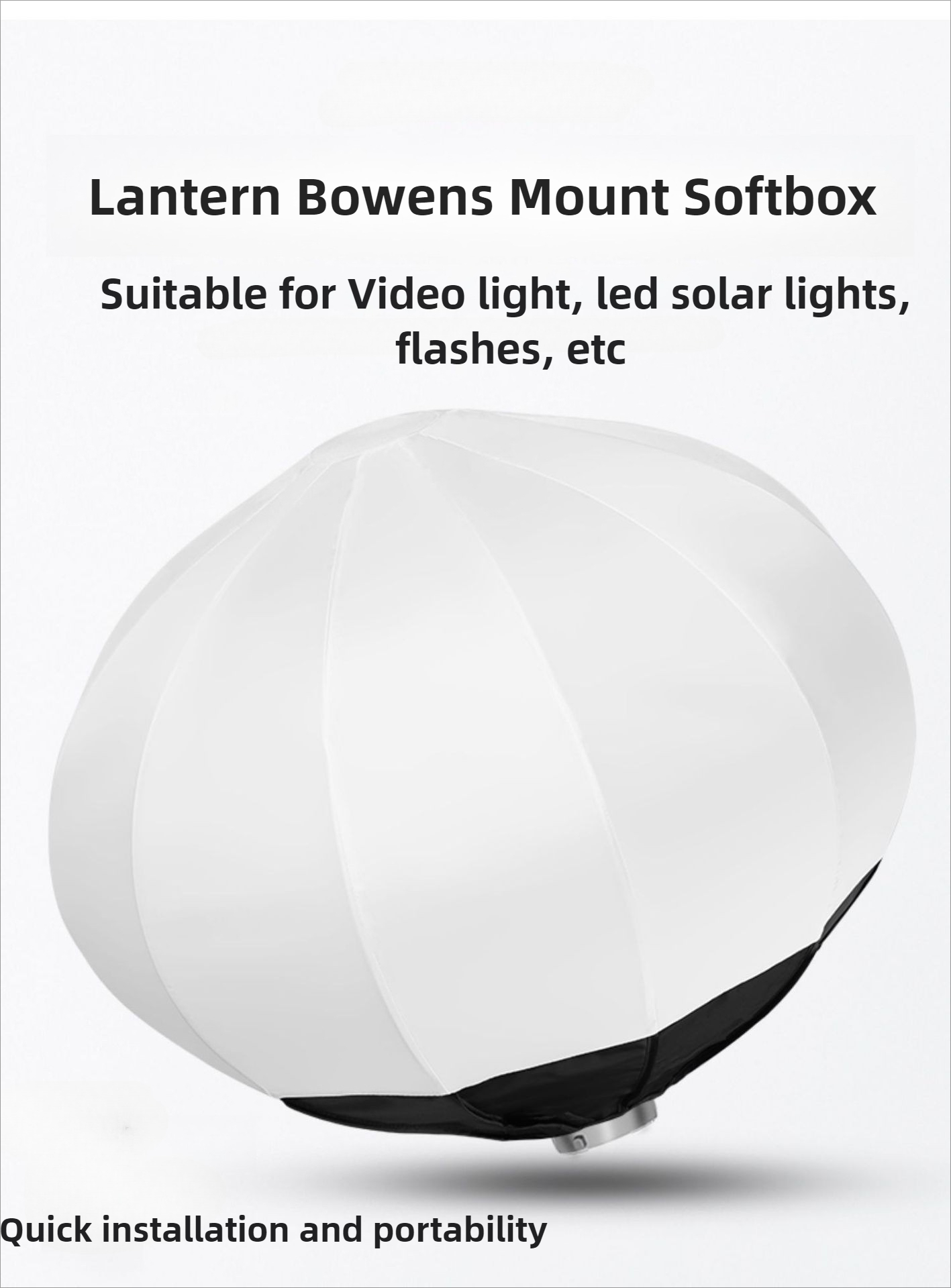 Globe Modifier Round - Linterna de globo Softbox 55cm 65cm