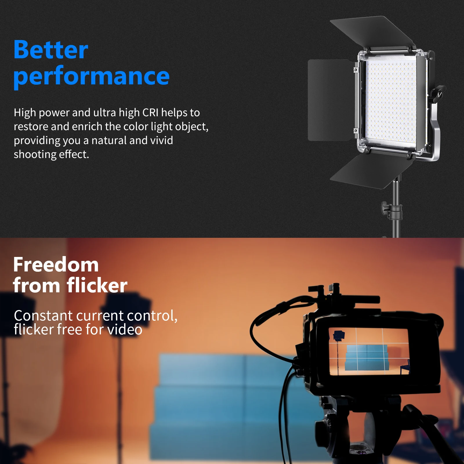 Luz LED RGB Neewer 660 con con - Photography Lighting Kit Neewer reseña y precio