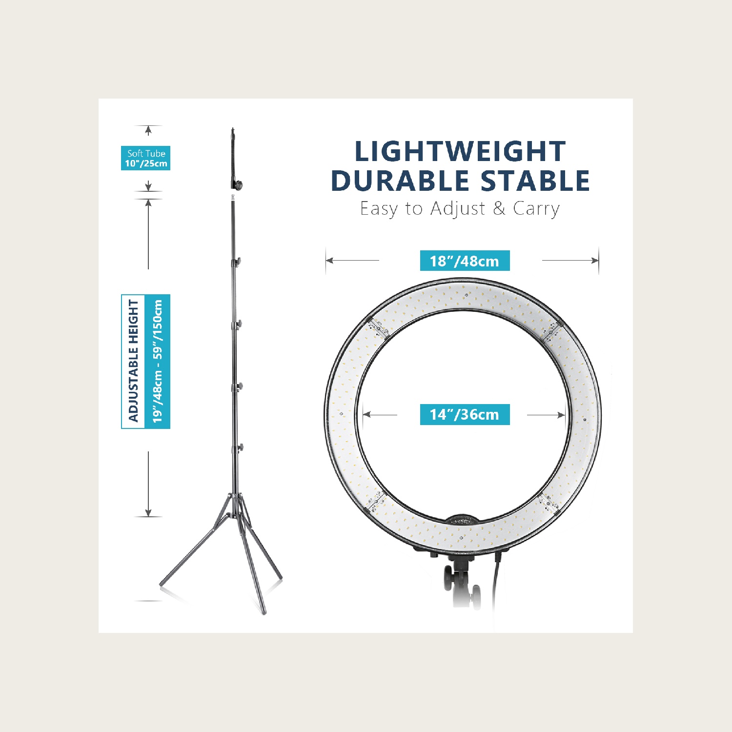 Kit de iluminación de anillo N - Photography Lighting Kit Neewer reseña y precio