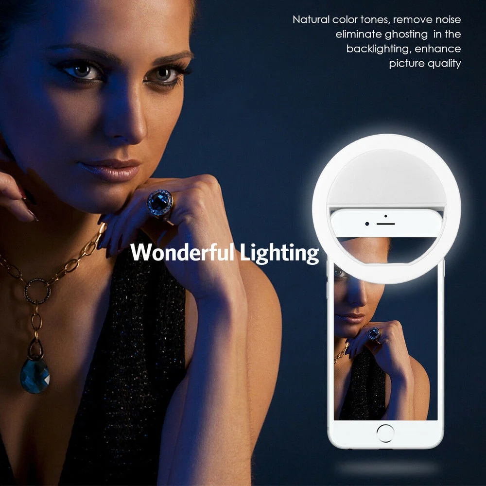 Anillo de luz LED recargable p - Photography Lighting Ring reseña y precio