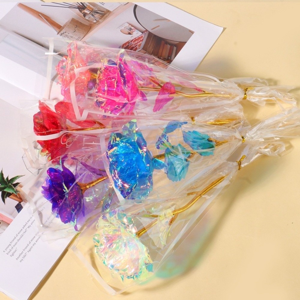 Rosa de Papel Dorado Brillante - Photography Lighting Simulation reseña y precio