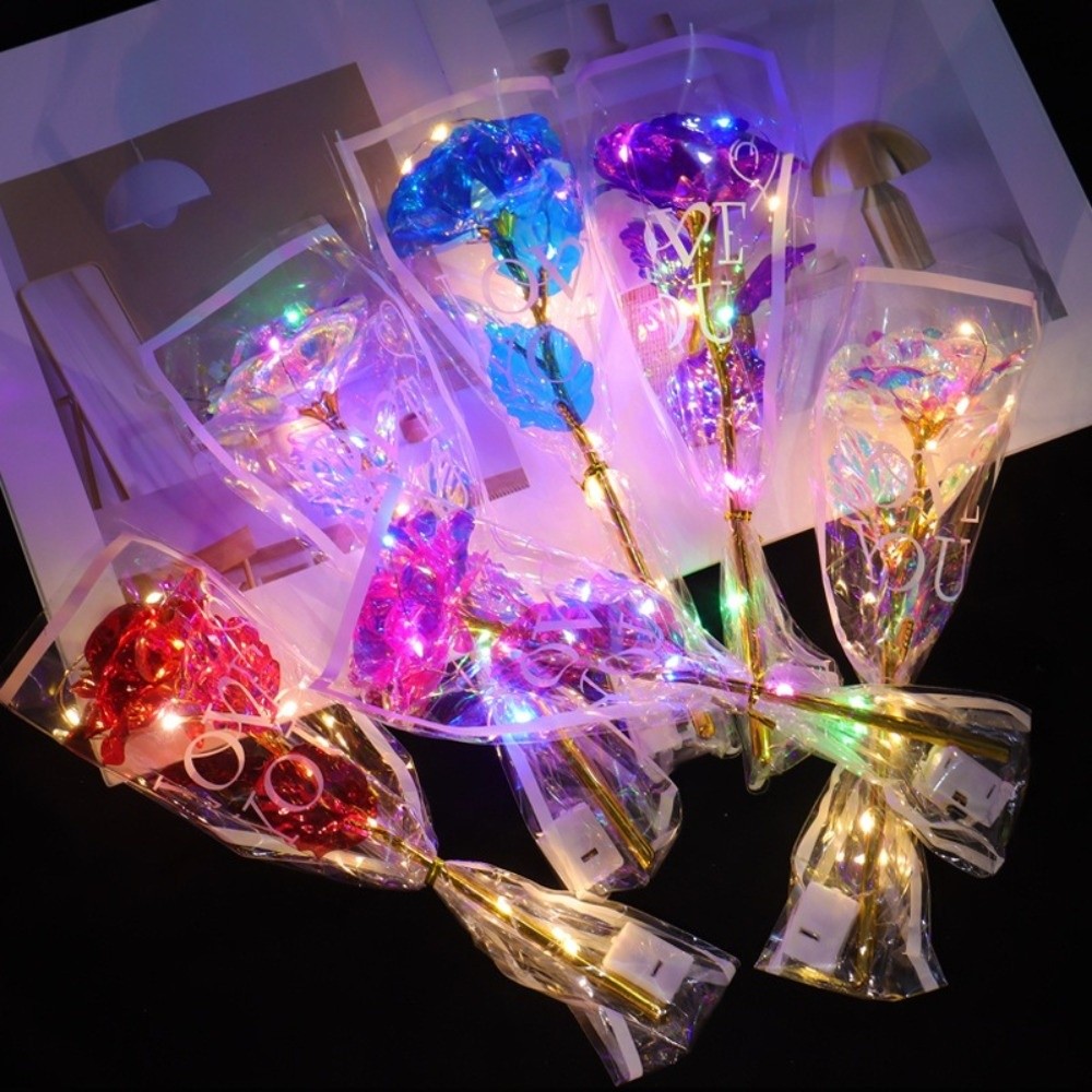 Rosa de Papel Dorado Brillante - Photography Lighting Simulation reseña y precio