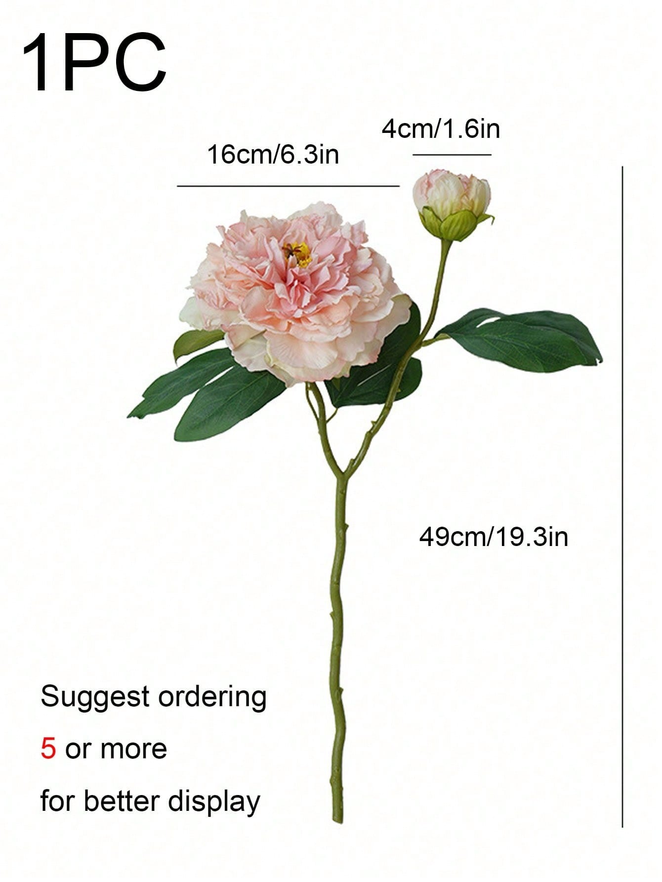 1 Pieza de Flor Artificial de  - Photography Lighting Simulation reseña y precio