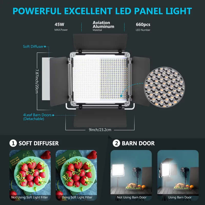 Kit de Iluminación para Fotogr - Photography Lighting Kit Neewer reseña y precio