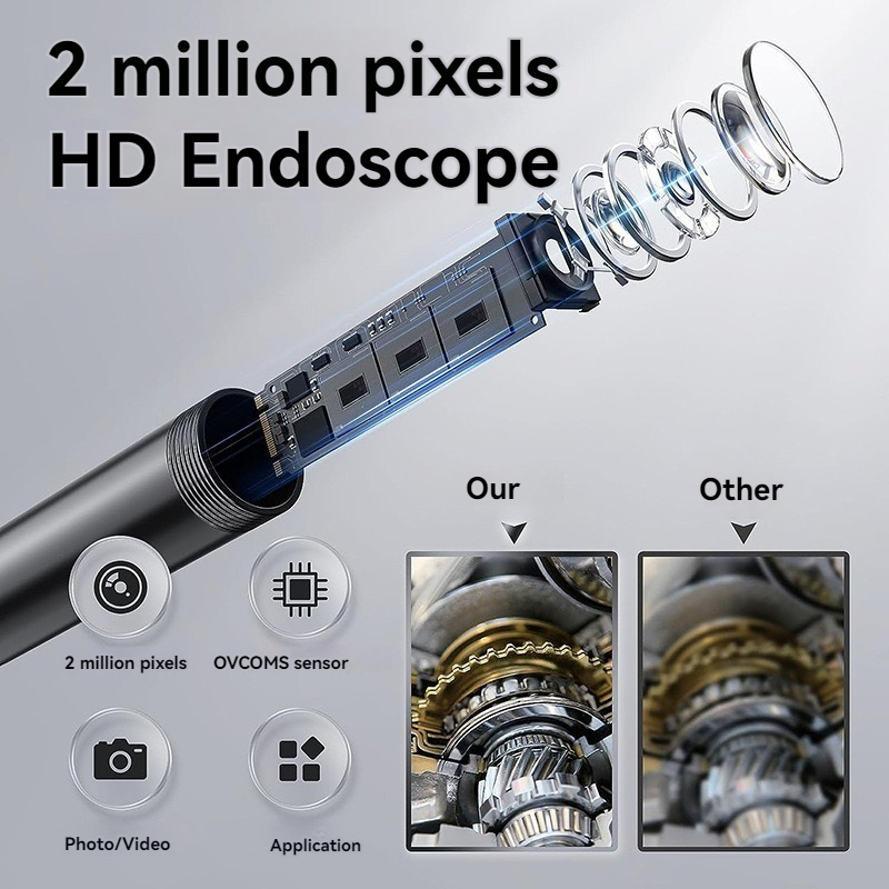 Endoscopio industrial con lent - Photography Lighting Products reseña y precio