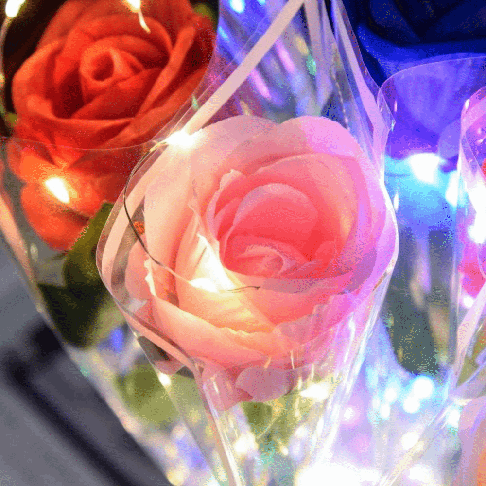 Luces LED de Rosas Artificiale - Photography Lighting Simulation reseña y precio