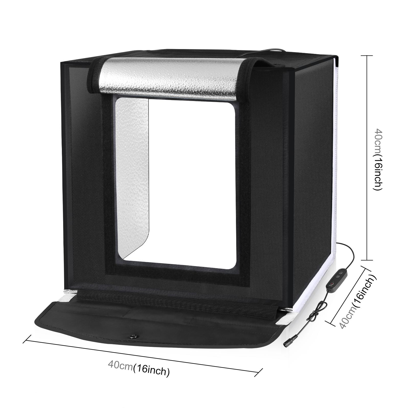 PULUZ-caja de estudio fotográf - Photography Lighting And Backdrop Kits reseña y precio