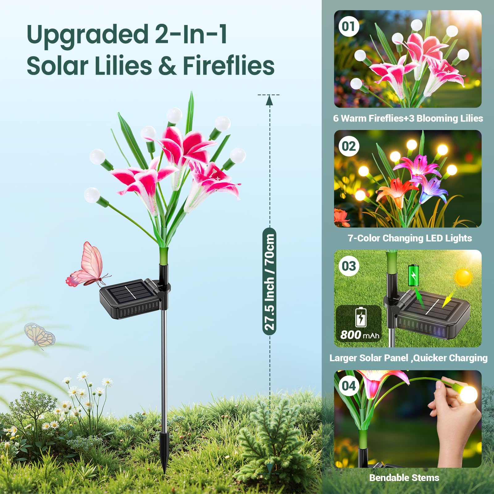 Paquete de 2/4 Luces Solares M - Flower Photography Led Lighting Pack reseña y precio