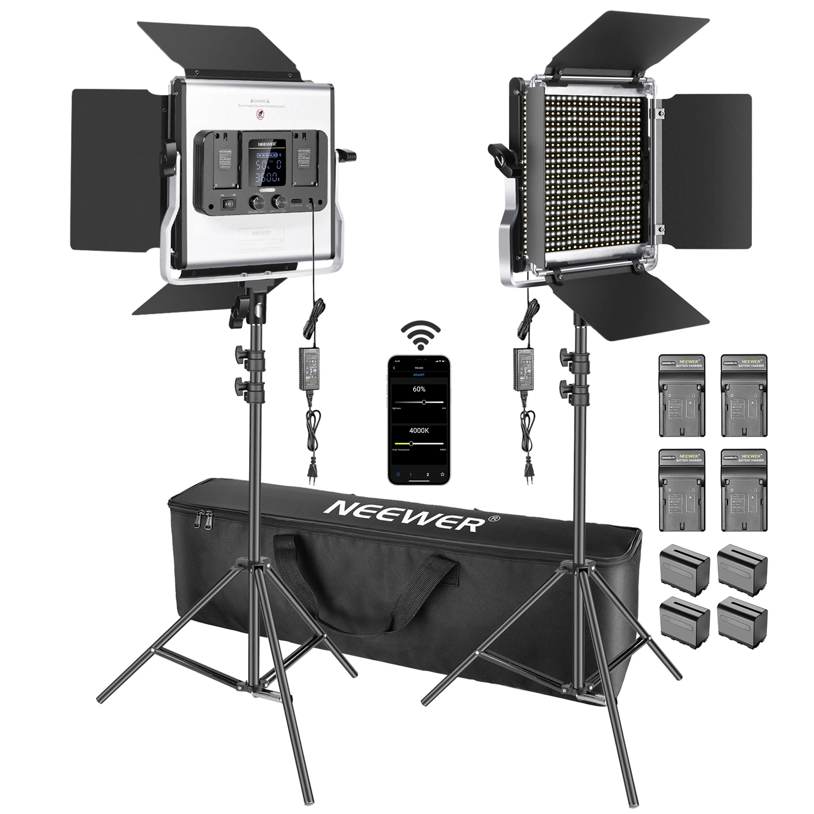 Neewer 2 Paquetes de Luces de  - Photography Lighting Kit Neewer reseña y precio