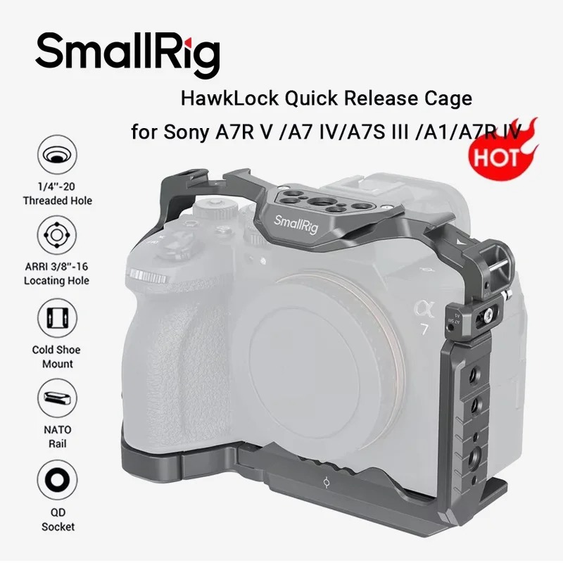 SmallRig 4481 HawkLock Jaula d - Sony Camera A7 Iv reseña y precio