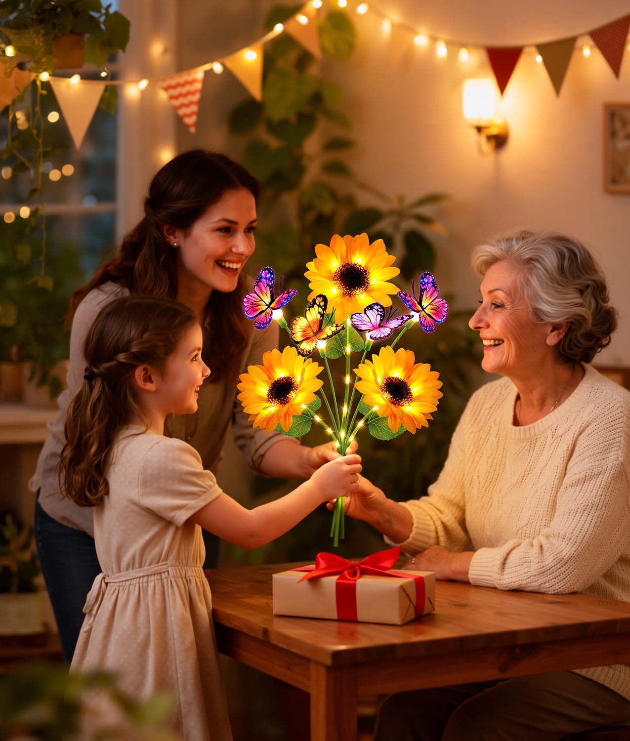 Luces Solares para Jardín, Dec - Flower Photography Led Lighting Pack reseña y precio