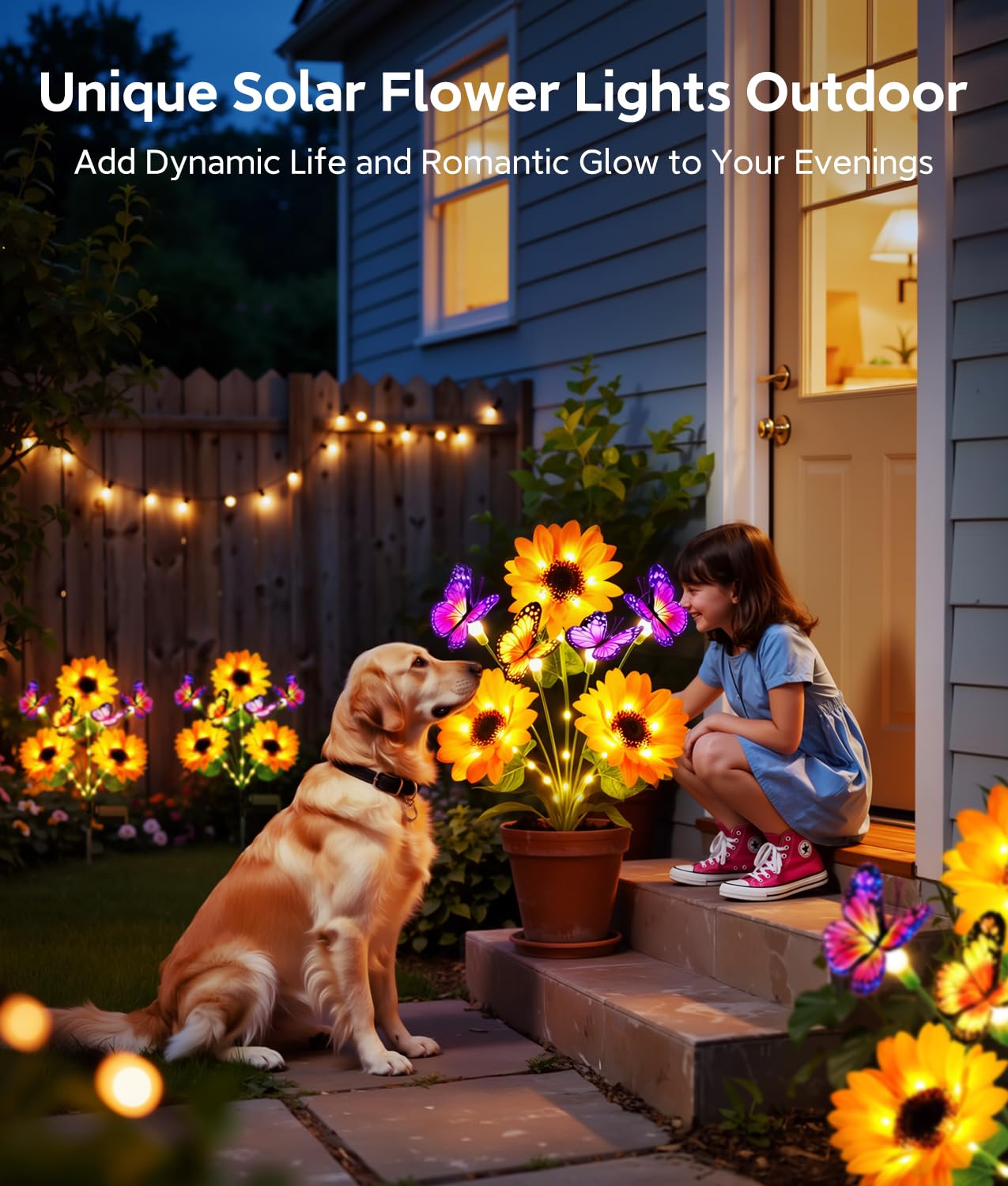 Luces Solares para Jardín, Dec - Flower Photography Led Lighting Pack reseña y precio