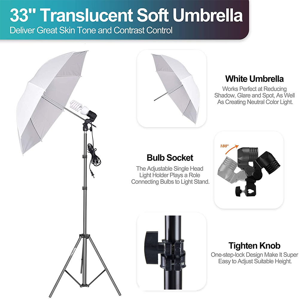El conjunto de equipo de estud - Photography Lighting And Backdrop Kits reseña y precio