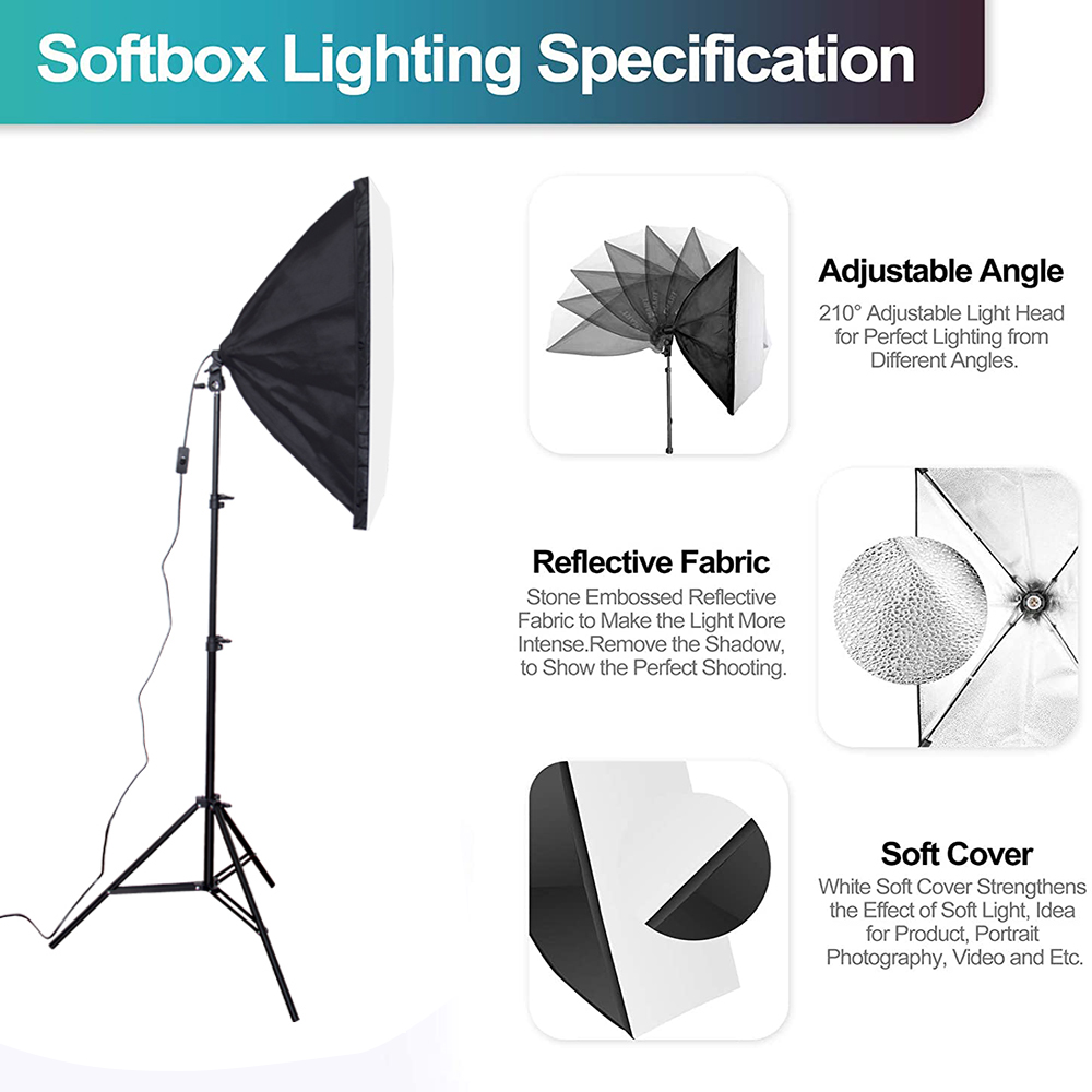 El conjunto de equipo de estud - Photography Lighting And Backdrop Kits reseña y precio
