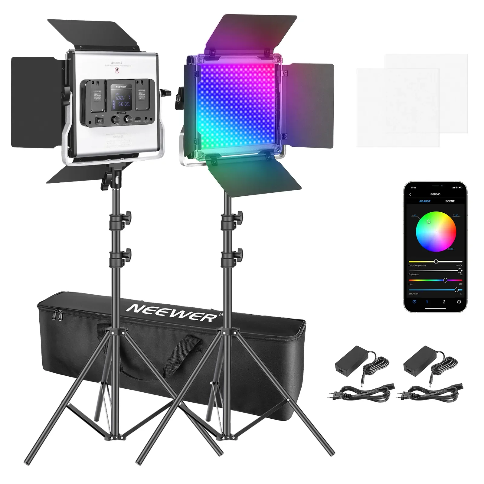 Neewer 2 Paquetes de Luces LED - Photography Lighting Kit Neewer reseña y precio