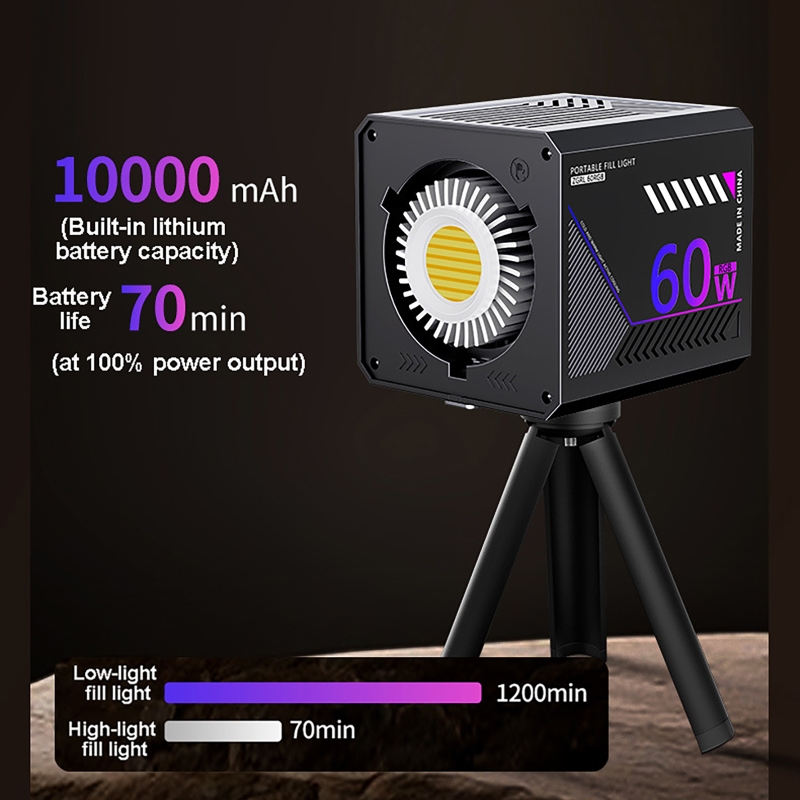 Luz de Video RGB de 60W, Luz L - Photography Lighting Spotlight reseña y precio