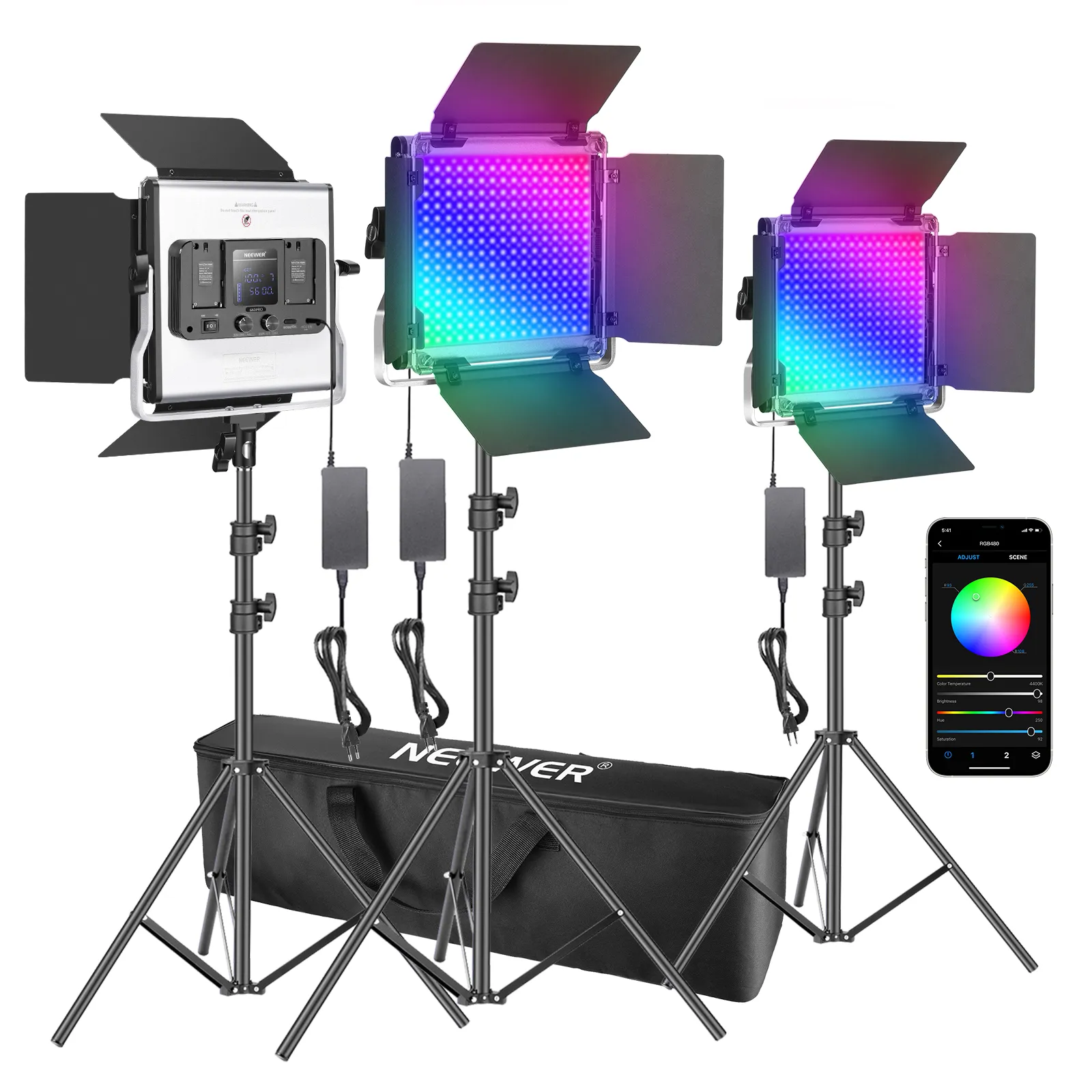 Neewer 3 Paquetes de Luces LED - Photography Lighting Kit Neewer reseña y precio