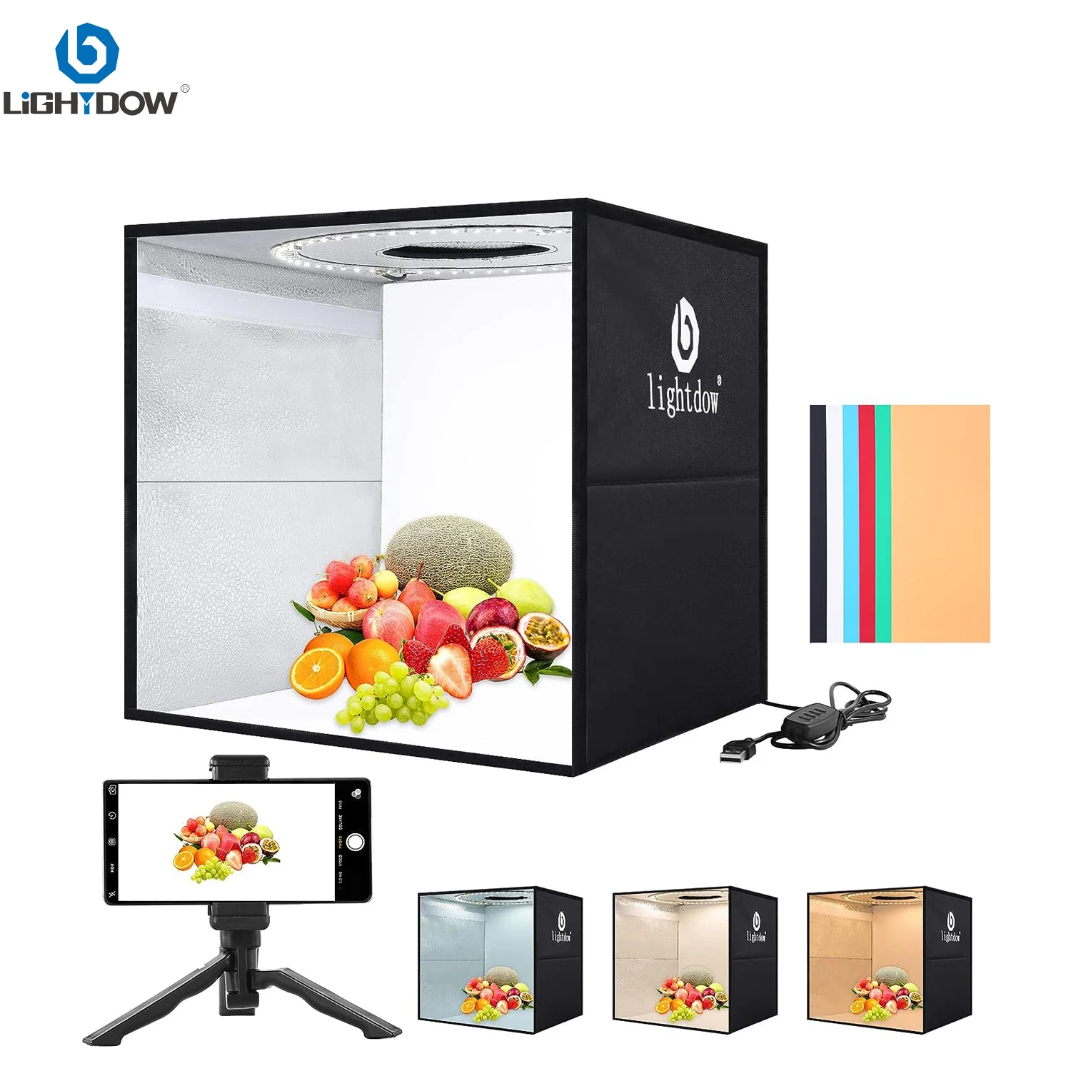 Lightdow-caja de fotos regulab - Photography Lighting Kit reseña y precio