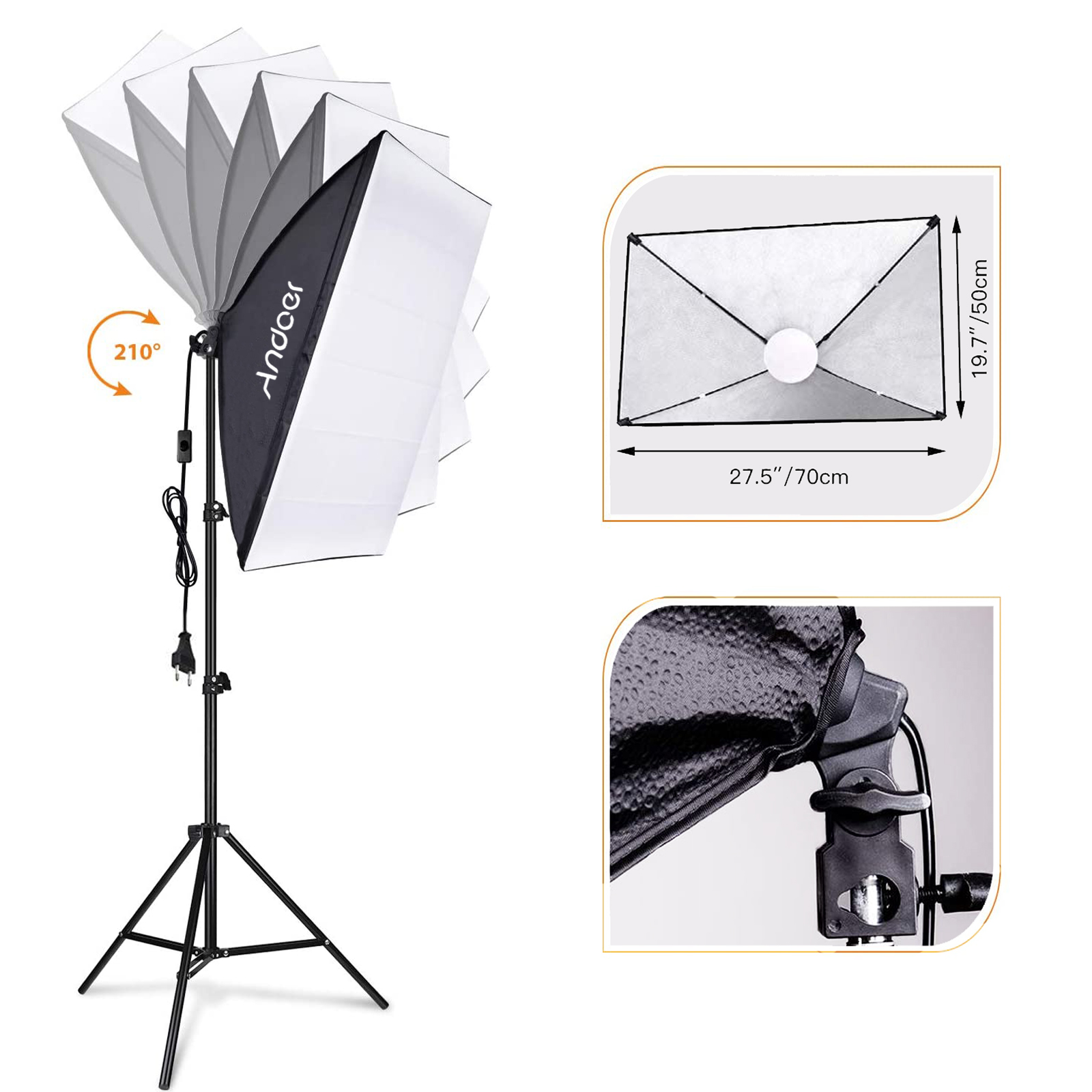 Andoer-Kit de luz para fotogra - Photography Lighting Kit reseña y precio