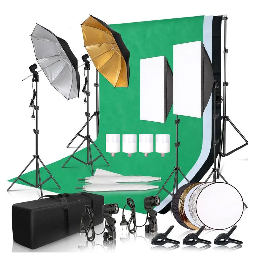 Kit de Iluminación para Estudi - Photography Lighting And Backdrop Kits reseña y precio