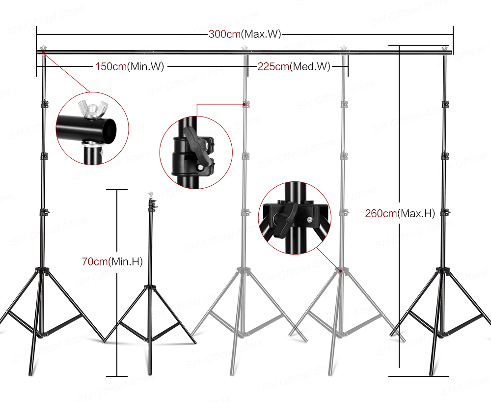 Kit de Iluminación para Estudi - Photography Lighting And Backdrop Kits reseña y precio
