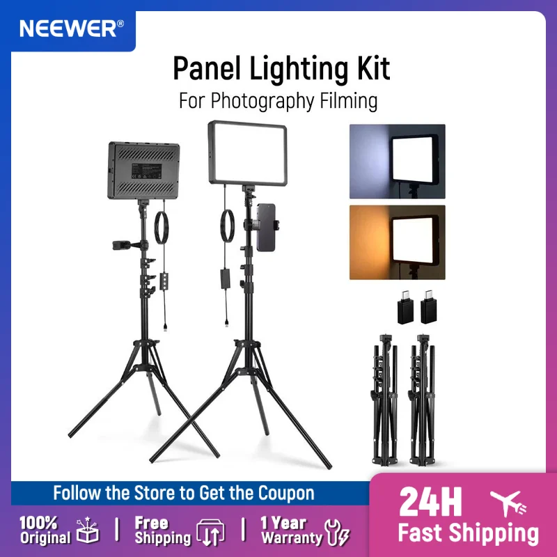 NEEWER BASICS Paquete de 2 kit - Photography Lighting Kit Neewer reseña y precio