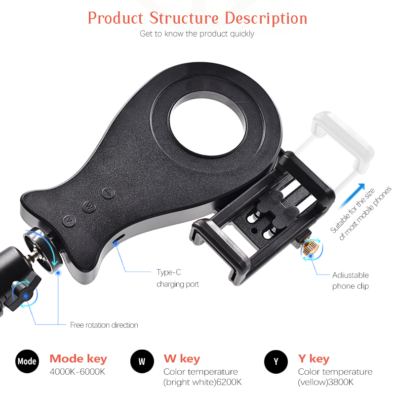 JUMTOP Luz de relleno oral por - Photography Lighting Portable reseña y precio